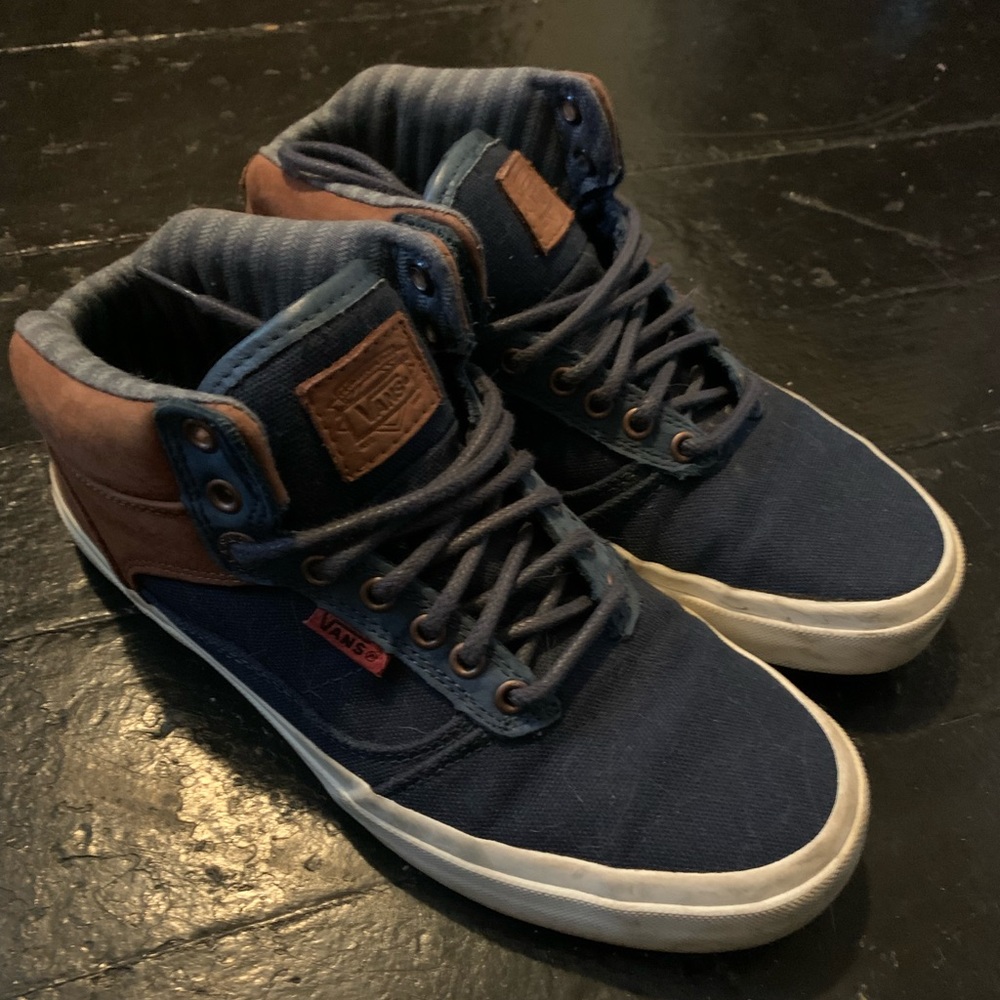 Half Cab Blue Brown Vans
